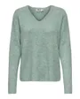 Pull en maille manches longues Femme ONLCAMILLA V-NECK L/S PULLOVER KNT NOOS Ver