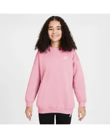 Sweat Fille G NSW CLUB FLC OVRSZD CREW LBR Rose