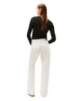 Haut Femme Slim Côtes Irrégulières Manches Longues