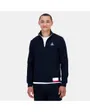 Veste zip TRICOLORE Homme Bleu