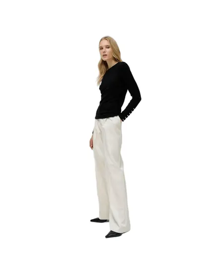 Pull Femme Col Montant Perles