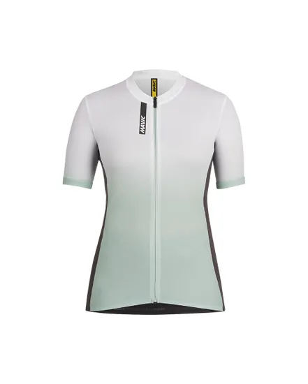 Maillot manches courtes Femme ESSENTIAL GRAPHIC Menthe/Blanc