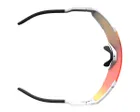 Lunettes Unisexe SHIELD COMPACT Blanc Mat/Rouge Chrome