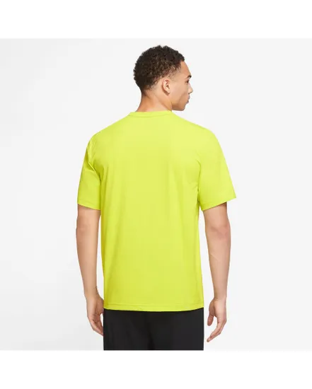 T-shirt manches courtes Homme M NK DF UV HYVERSE SS Jaune