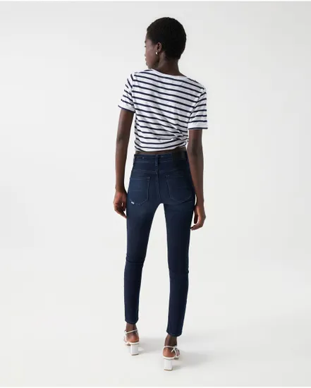 Jean Femme GLAMOUR SKINNY DARK W Bleu