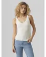 Débardeur en maille Femme VMNEWLEX SUN SL TOP GA  NOOS Beige