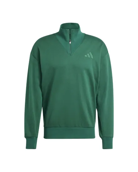 Sweat col zip Homme M A SZN FL 1/4Z Vert