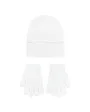 Coffret Enfant COZY BEANIE AND GLOVE SET Blanc