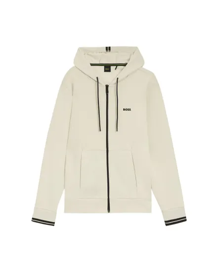 Sweat zippé à capuche Homme FZ HOODIE ZONE Blanc Clair