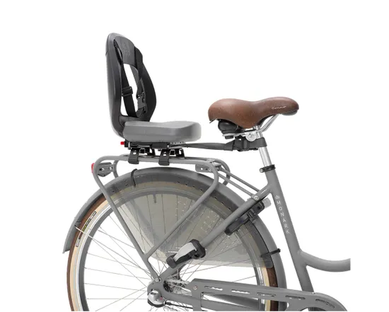 Porte-bébé à montage sur porte-bagages avec pieds YEPP JUNIOR BUDGET Argent