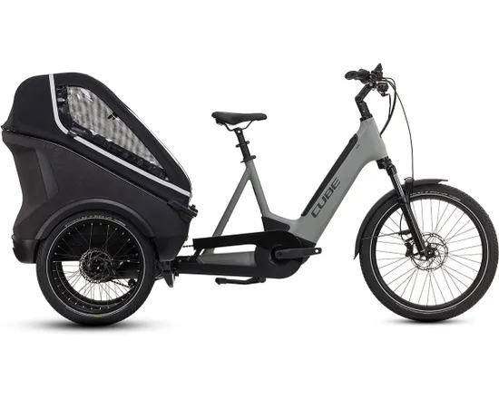 Vélo électrique cargo Unisexe TRIKE FAMILY HYBRID 750 Gris/Noir