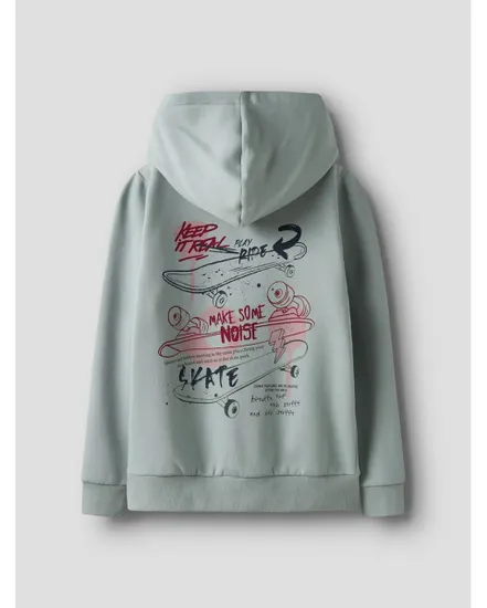 Sweat à capuche Enfant NKMKILIAN SWE WH BRU PS Vert