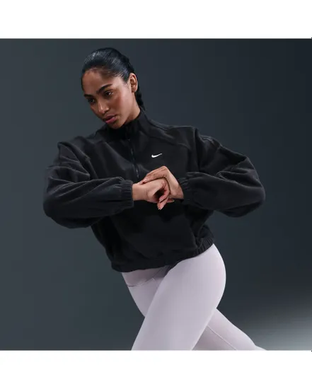 Sweat zip Femme W NK ONE TF HZ TOP POLAR SP WT Noir