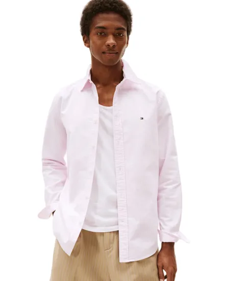 Chemise Homme HERITAGE OXFORD STRIPE RF SHIRT Rose Pale