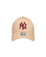 Casquette Femme Metallic Logo 9Forty Yankees Rose Pastel