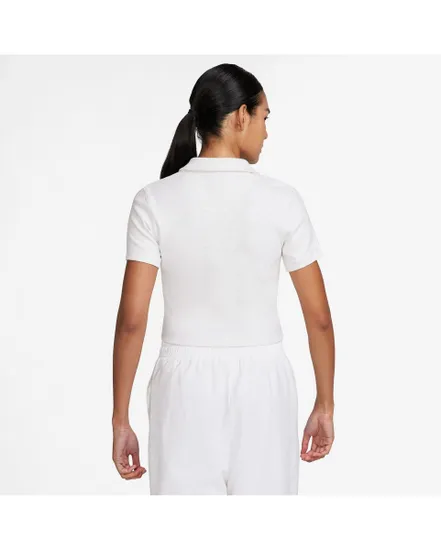 Polo Femme W NSW ESSNTL SS CRP TOP Blanc