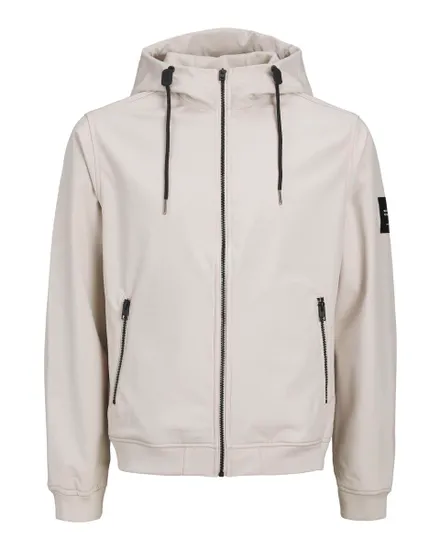Manteau softshell Homme JJEBASIC SOFTSHELL HOOD NOOS Gris
