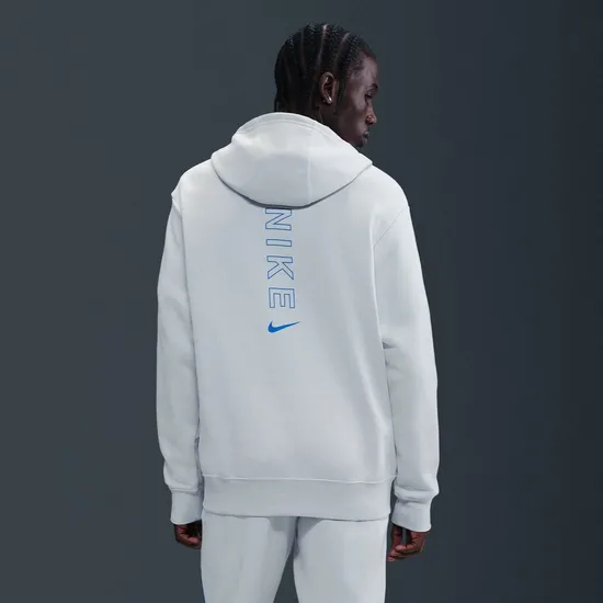 Sweat zip à capuche Homme M NSW CS HOODY FLC BB Blanc