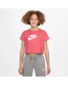 T-shirt manches courtes Enfant G NSW TEE CROP FUTURA Rose
