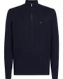 Pull Homme CLASSIC COTTON CABLE Bleu