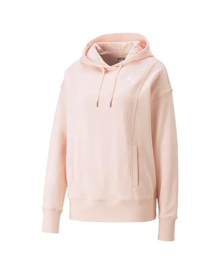 Sweat a capuche manches longues Femme W HER HDY TR Rose