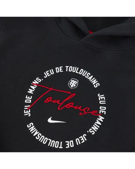 Sweatshirt Enfant plus âgé STADE TOULOUSAIN YOUTH HOODIE PO FT Noir