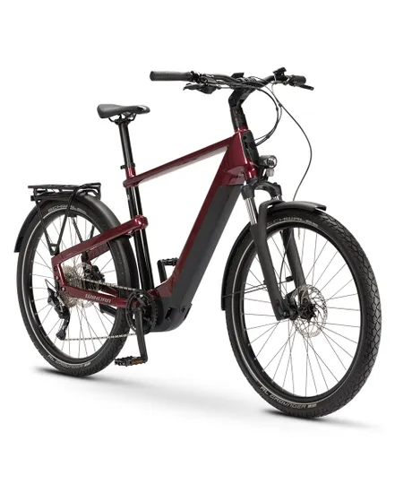 Vélo électrique trekking Unisexe YAKUN X10E UNISEX Bordeaux