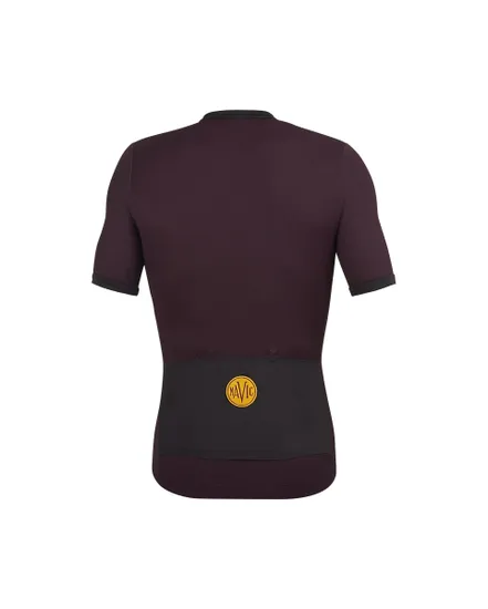 Maillot manches courtes Homme HERITAGE Aubergine/Noir