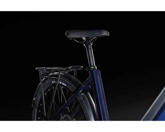 VTT électrique semi rigide Unisexe E-EXPLORER 5.5 LOW Bleu Hexagone