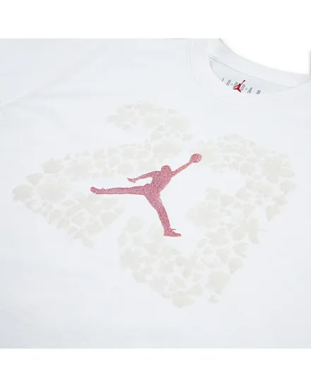 T-shirt Fille JDG 23 FLORAL SS TEE Blanc