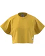 T-shirt manches courtes Femme W LNG LW FT TEE Jaune