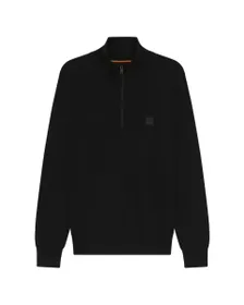Pull col zippé Homme KANOBIX S Noir