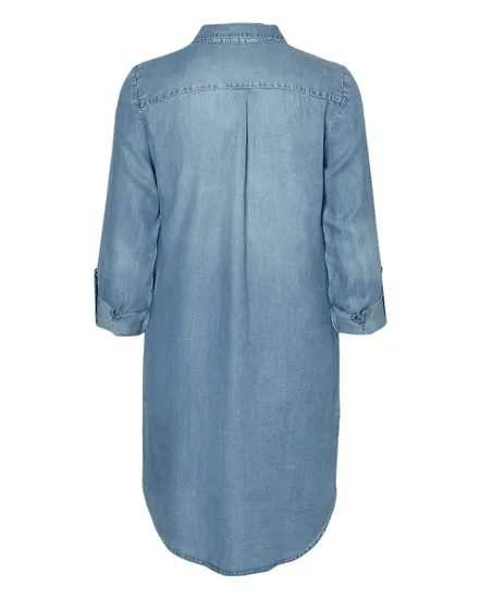 Robe Femme VMSIGGA LS Short Dress Lt Bl Ga Noo
