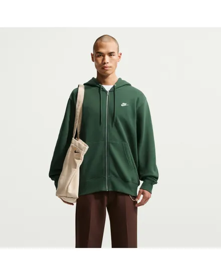 Sweat zip à capuche Homme M NK CLUB BB FZ HOODIE Vert