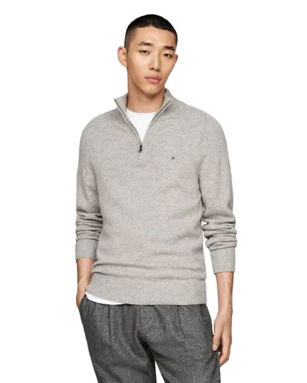 Pull Homme Lambswool Zip Mock