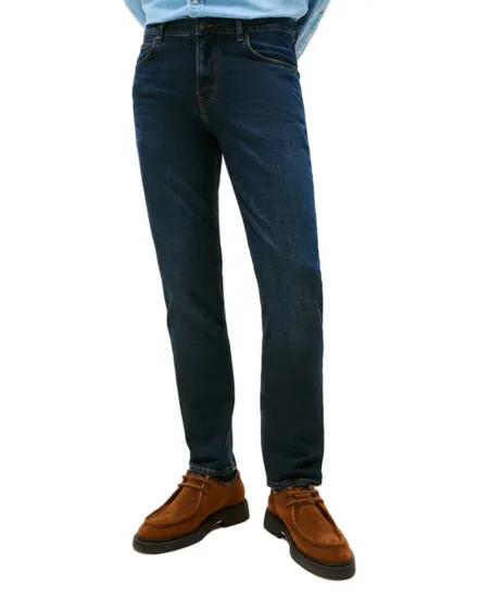 Jean Homme STRAIGHT DENTON STR Bleu Foncé