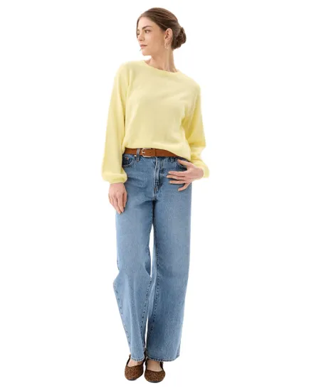 Pull Femme PCNAOMI LS O Neck Knit Noos BC