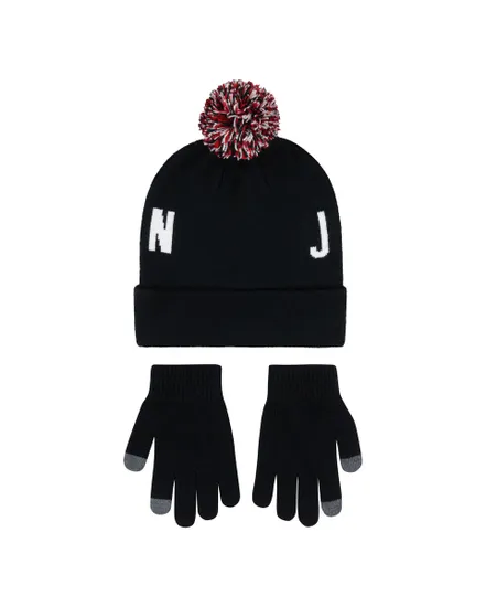 Set bonnet + gants Enfant JAN JORDAN HBR POM BEANIE SET Noir