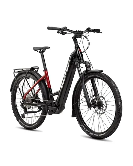 VTT électrique semi rigide Unisexe E-TERU PRO EQ LOW Noir/Rouge