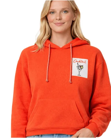 Sweat à Capuche Femme PCCHILLI LS Washed Patch