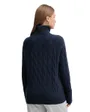 Pull Femme Soft Wool Cable Roll