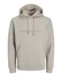 Sweat à capuche manches longues Homme JJESTAR JJ SWEAT HOOD NOOS Gris