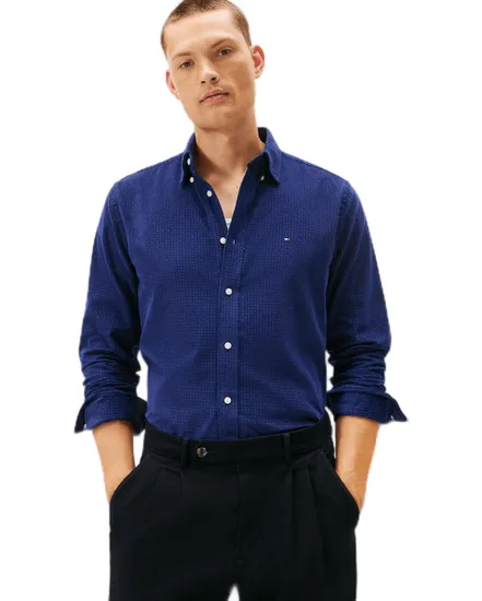 Surchemise Homme CORDUROY PRINTED SHIRT Bleu Marine