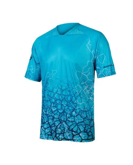 T-shirt manches courtes Homme SINGLETRACK PRINT Bleu