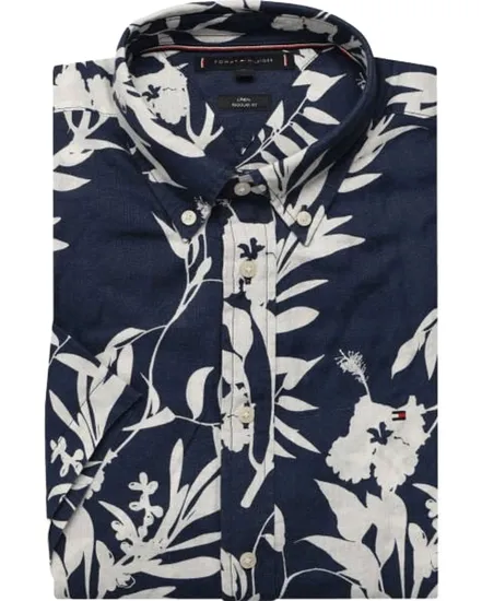 Chemise Homme Lin Tropical Print