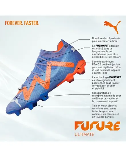 Crampons de football Homme FUTURE ULTIMATE FG/AG Bleu