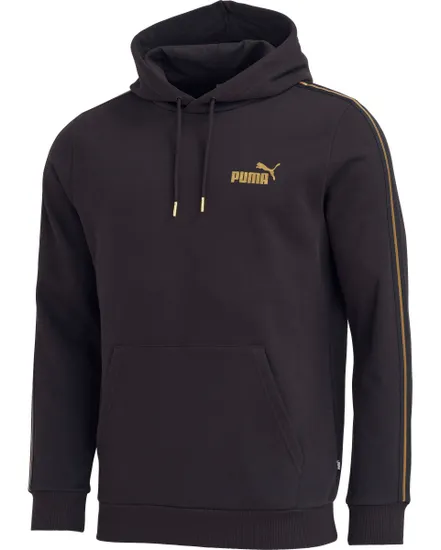 Sweat à capuche Homme M ESS TAPE GOLD HOO FL Noir