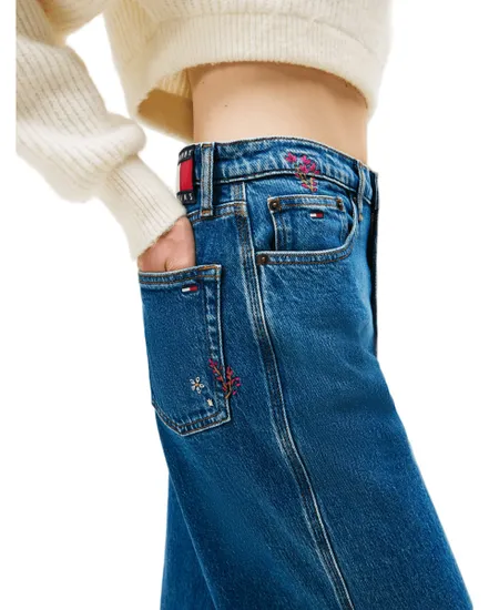 Jean Femme CLAIRE HR WD EMBRO BI4139 Bleu