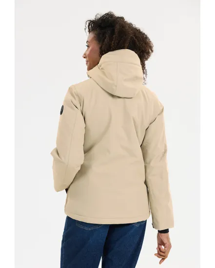 Veste de ski Femme DRIZZLE W SKI JACKET W-PRO 10000 Beige