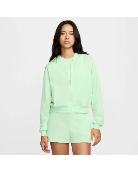 Sweat zip à capuche Femme W NSW NK CHLL FT FZ HDY Vert